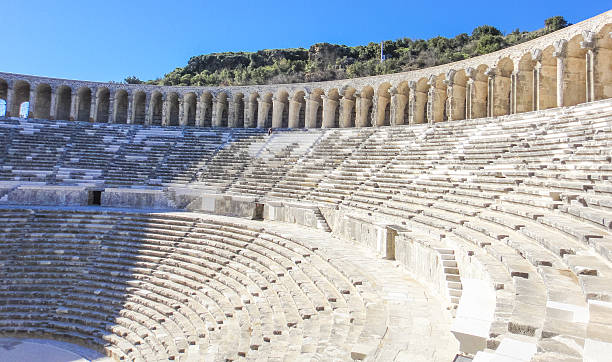 istock Aspendos (Aspendus) ruins in Turkey 638616322