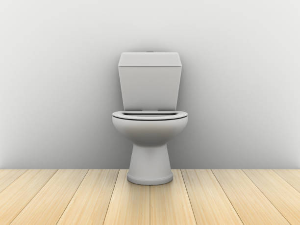 istock Room with water closet. 3D image 638618570