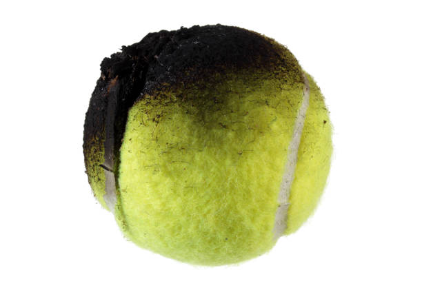 istock Burnt Tennis Ball 638618592