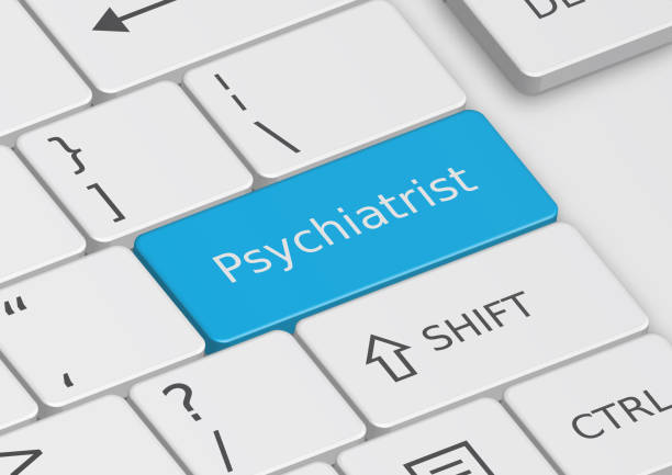istock The word Psychiatrist written on the keyboard 638621862