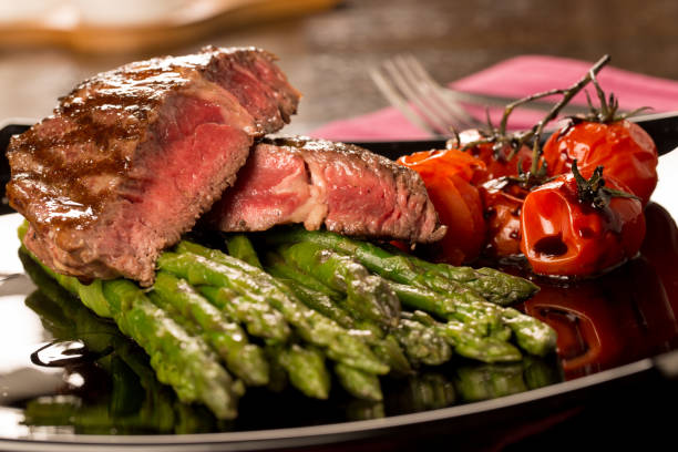 istock Grilled beef tenderloin with vegetables 638626868