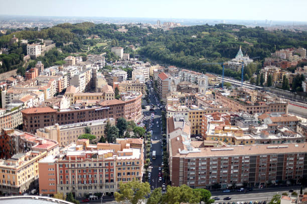 istock View of Rome from the Vatican 638627390