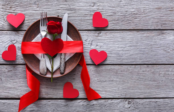istock Romantic dinner concept. Valentine day or proposal background 638628332