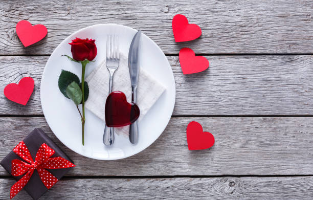 istock Romantic dinner concept. Valentine day or proposal background 638628476