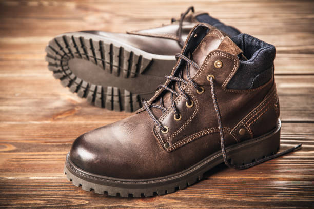 istock Pair of new boots 638630040