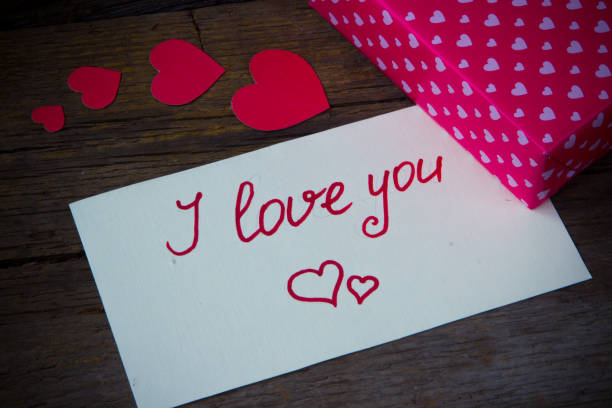 istock I love you handwritten on paper and hearted gift box 638632434