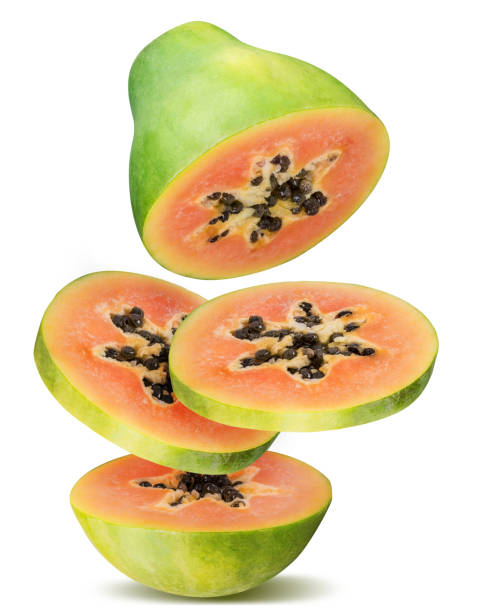 istock papaya isolated on white background 638634412