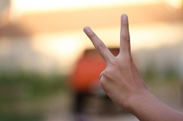 istock Hand symbolic sense Evening light beauty beautiful background b 638635392