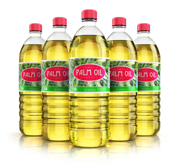 istock Group of plastic bottles with palm oil 638638864