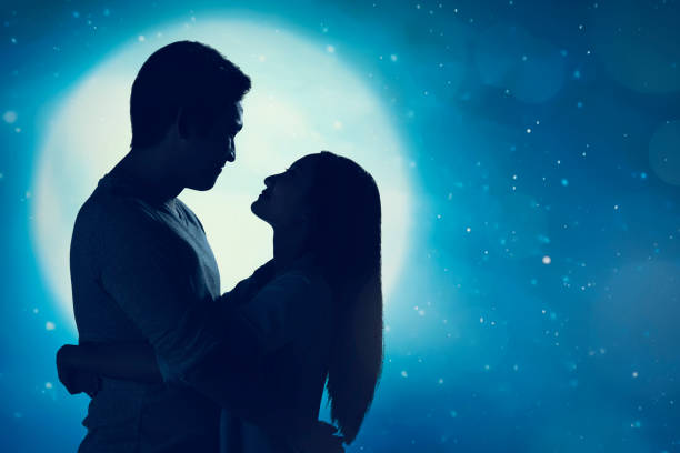 istock Romantic asian couple in love embracing each other 638639408