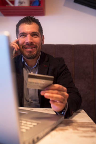 istock Businessman in coffee bar 638640474