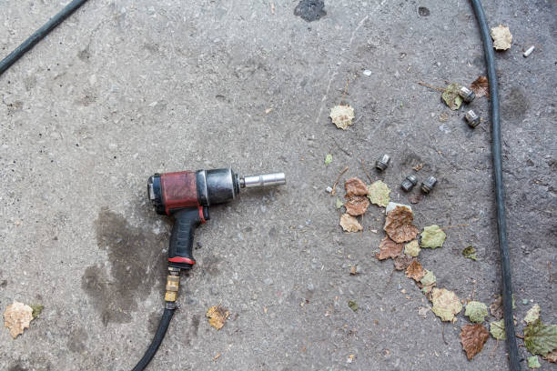 istock Image of pneumatic wrench 638656836