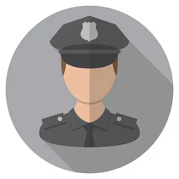 Vector illustration of Police Officer Icon