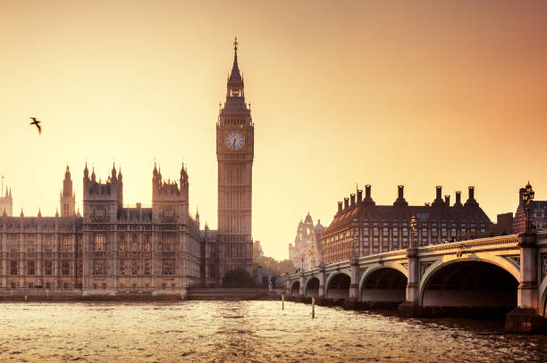 istock Big Ben and Westminster at sunset, London, UK 638665136