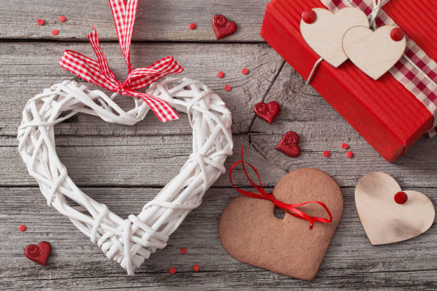 istock Valentines day decoration on old  background 638668126