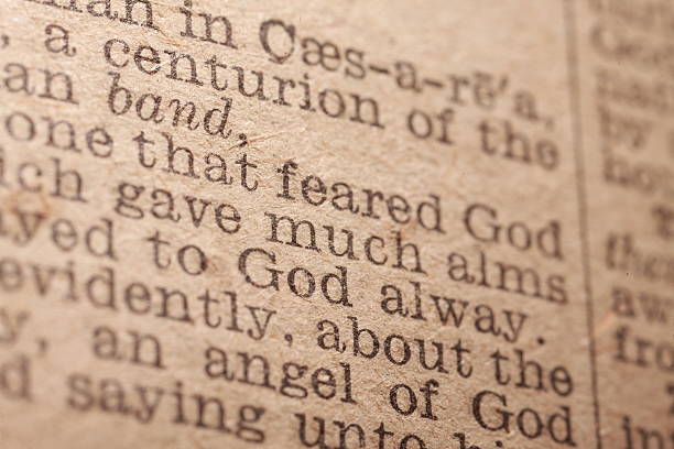 istock Macro Pages of ancient Bible 638668134
