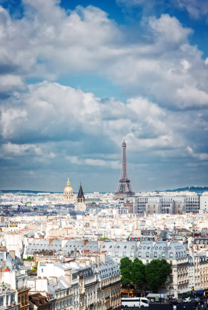 istock skyline of Paris with eiffel tower 638671892