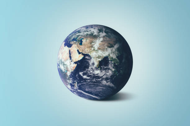 istock Beautiful Earth on Blue Background - World Environment Day concept 638672954