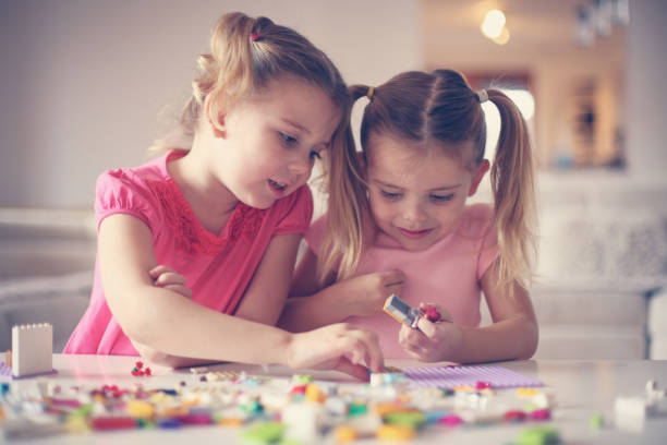 istock Girls playing at home. 638673584