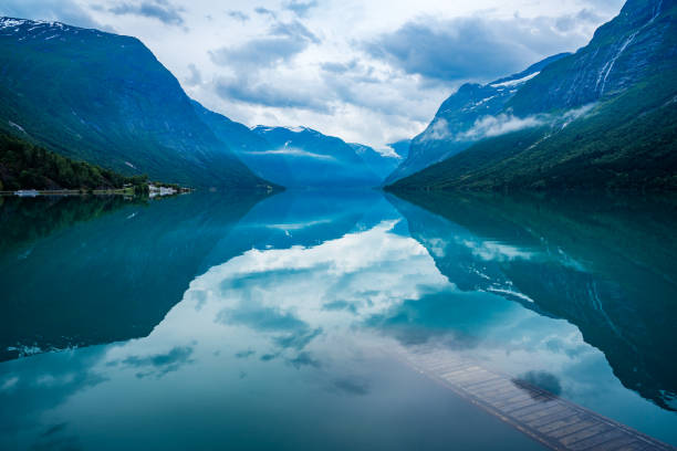 istock lovatnet lake Beautiful Nature Norway. 638674116