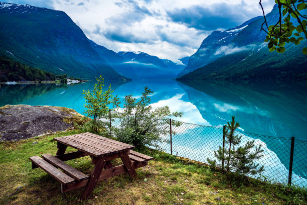 istock lovatnet lake Beautiful Nature Norway. 638674198