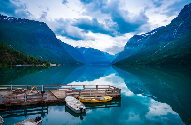 istock lovatnet lake Beautiful Nature Norway. 638674250