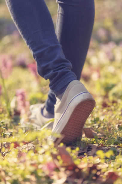 istock Girl walking in a meadow. 638674762