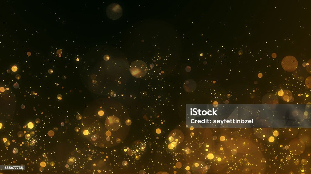 Partículas de ouro - fundo - Foto de stock de Plano de Fundo royalty-free