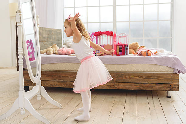 istock Cute child playing in her bedroom 638678244