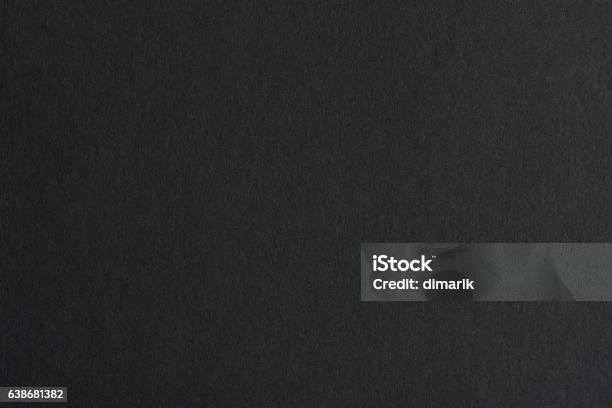 Black Paper Background Stock Photo - Download Image Now - Black Color, Paper, Textured