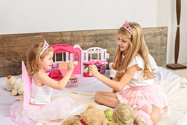 istock Happy girls having fun on bun-fight 638681906