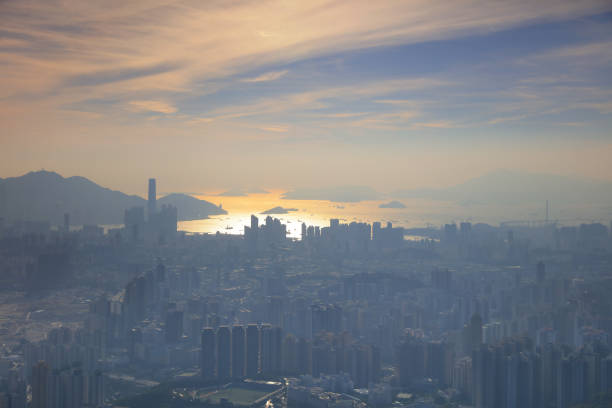 the Hong Kong as seen from Kowloon Peak