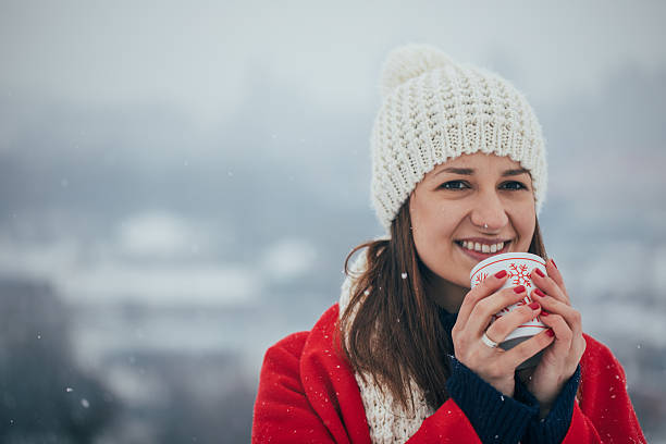 istock Girl with a cup of coffee 638683278
