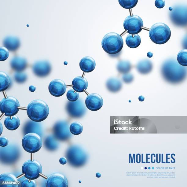 Abstract Molecules Design Stock Illustration - Download Image Now - Molecule, Abstract, Backgrounds