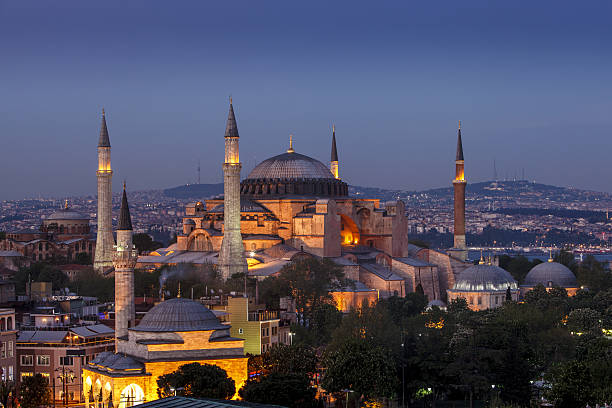 museo de hagia sophia en estambul, turquía  - byzantine aya sofya light lighting equipment fotografías e imágenes de stock