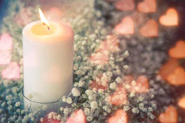 istock St Valentine's day greeting card with candle 638688380
