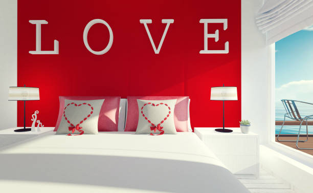 istock Love-Modern bedroom interior for Valentine's day 638688738