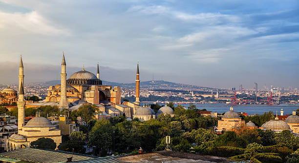 Hagia Sophia in Istanbul, Turkey Hagia Sophia in Istanbul, Turkey islamic architecture photos stock pictures, royalty-free photos & images