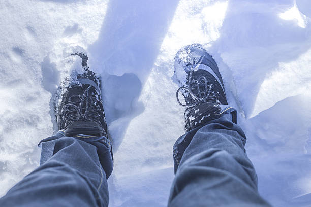 istock Feet in the snow 638691428