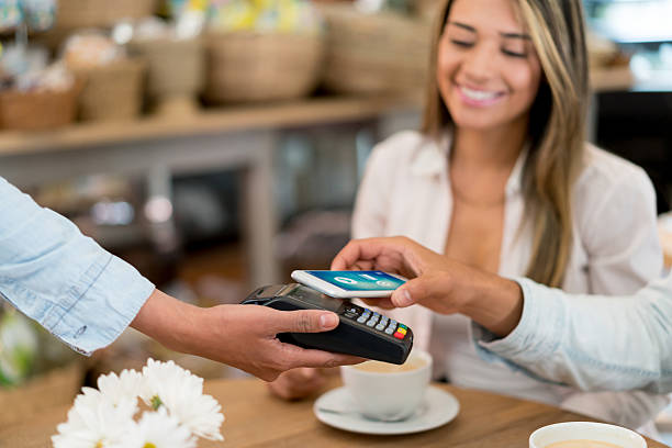 istock Contactless payment at a restaurant 638695458