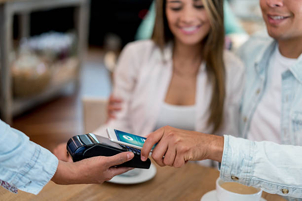 istock Contactless payment at a restaurant 638695482