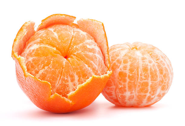 istock Peeled tangerine or mandarin fruit 638696880