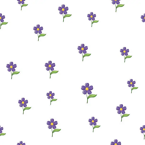 Vector illustration of Seamless Flower Pattern