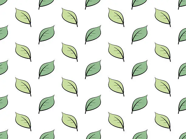 Vector illustration of Seamless Leaves Pattern