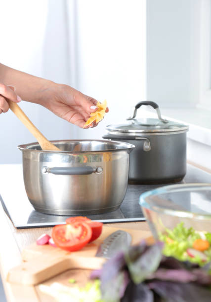 istock Fresh vegetables on the cutting board are falling in the 638699604