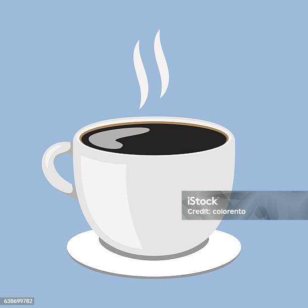 Hot Coffee Cup Stock Illustration - Download Image Now - Coffee Cup, Coffee - Drink, Cup