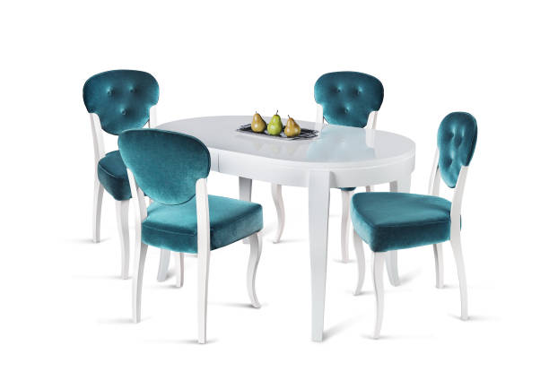 istock luxury wooden table with chairs for business and relax 638703076