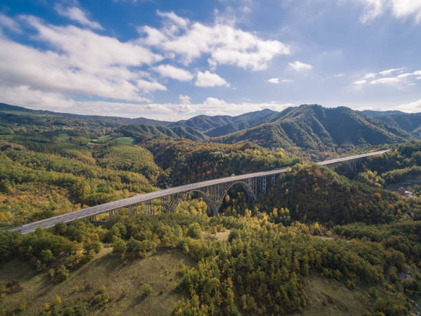 istock Italian highway, aerial view 638709584