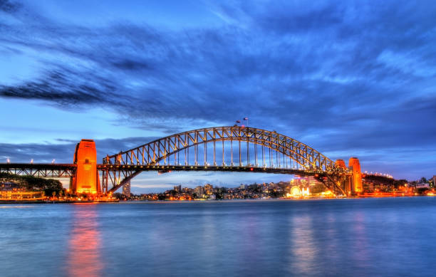 istock Sydney Harbour Bridge at sunset 638712462