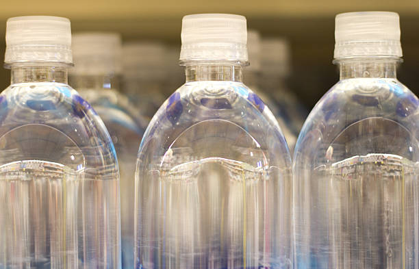 istock Clear Bottles of Water in a Row (Close-Up) 638712500